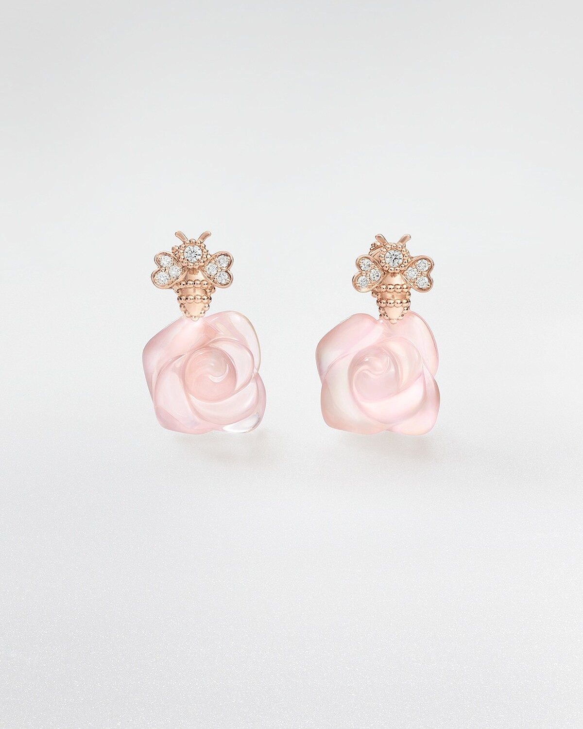 Rose Dior Pré Catelan 玫瑰金玫瑰石英耳環 _NTD 600,000