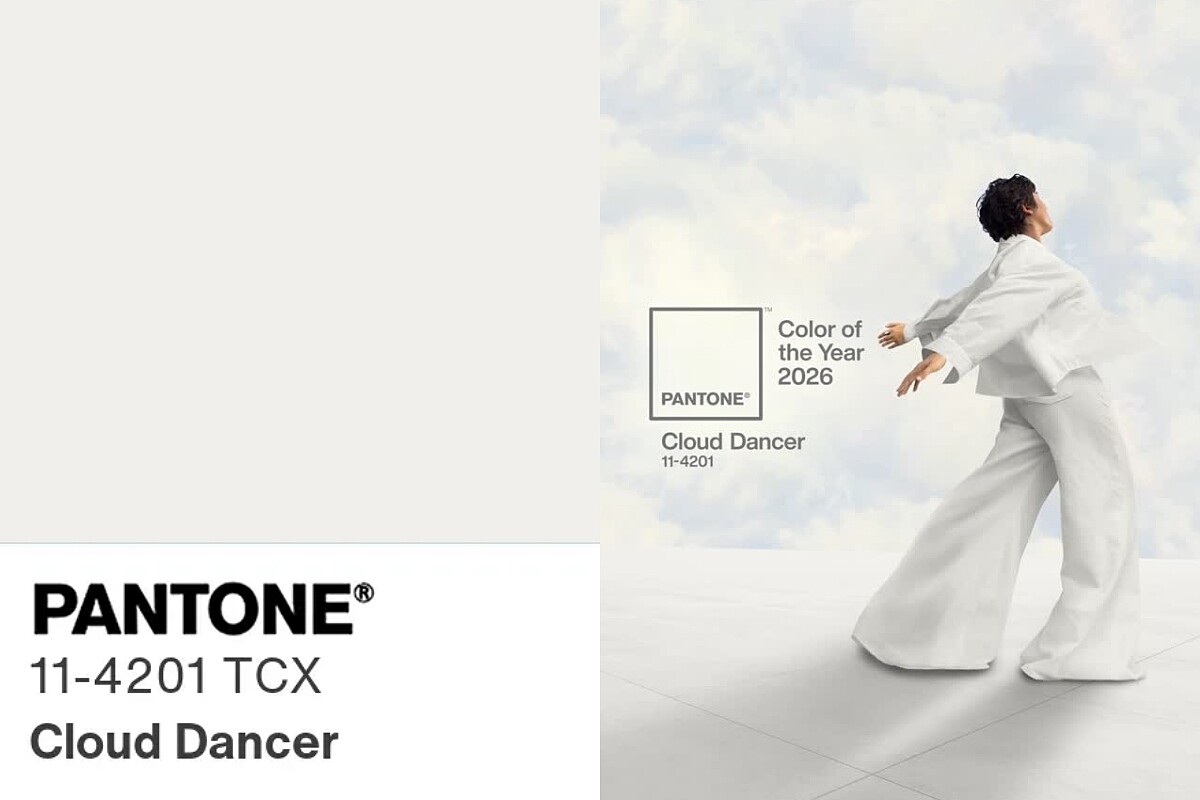 Pantone公布2026年度代表色Cloud Dancer「雲舞白」