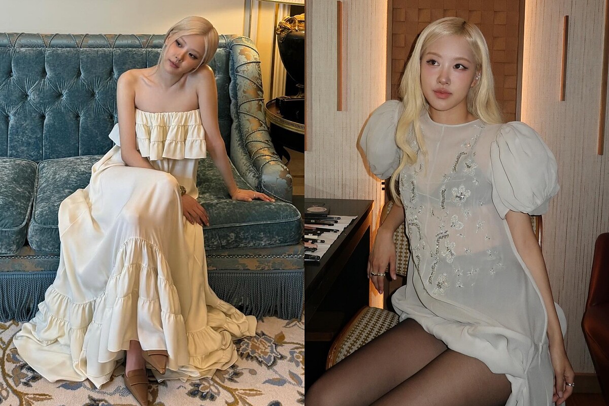 Rosé的白色洋裝穿搭示範