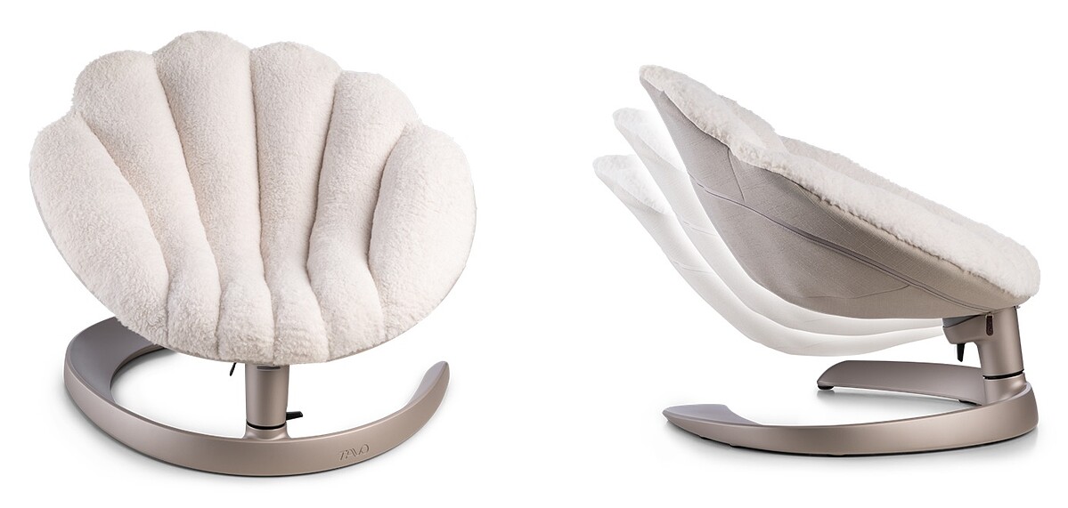 Shell寵物安撫搖椅，(雲朵拿鐵色)，建議售價NT 12,000。