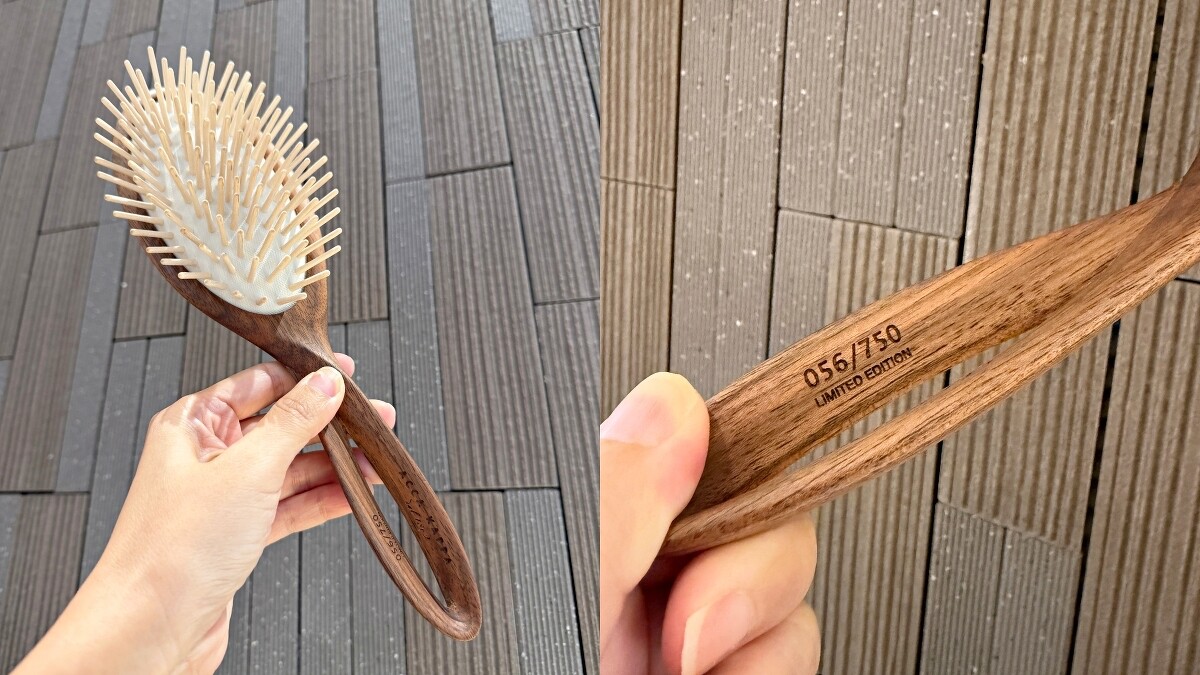 ACCA KAPPA Infinito 150全球限量氣墊按摩梳(胡桃木),NT7,560