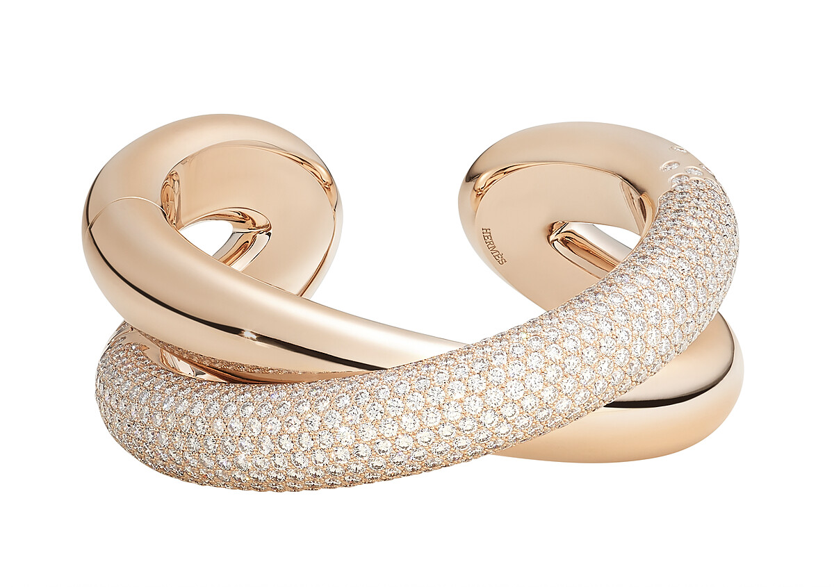 Bracelet Vertige en or rose et diamants - Collection AH25 - Hermes © Maud Rémy-Lonvis