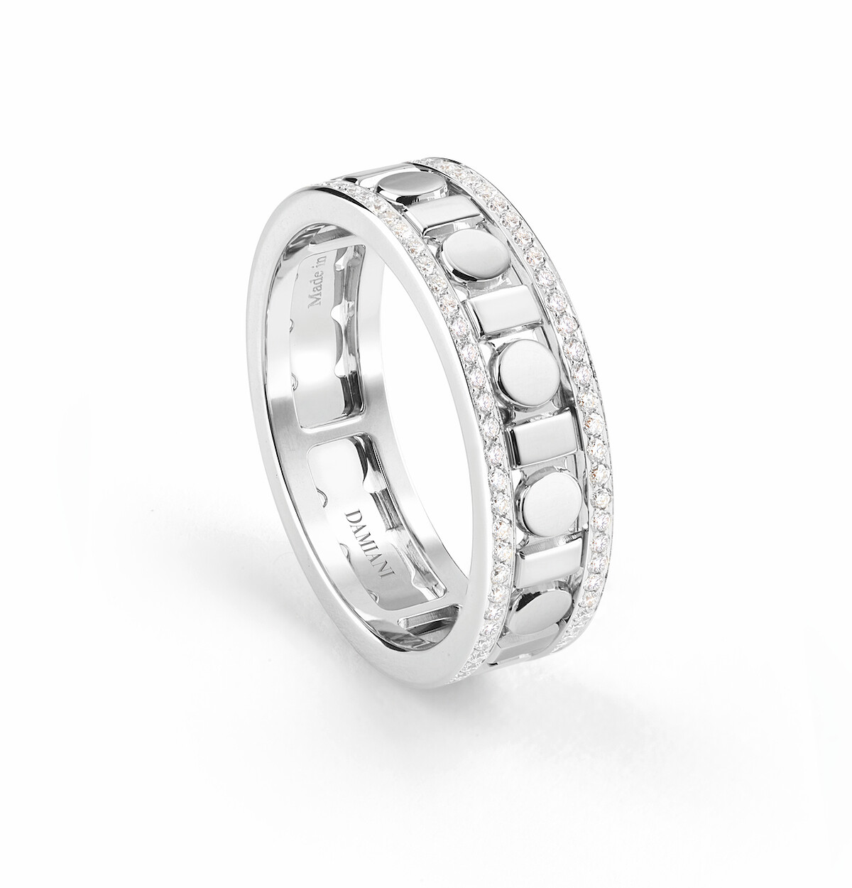 DAMIANI Belle Époque Reel系列18K白金鑽石戒指,鑽石總重0.33克拉,建議售價NT$ 152,700