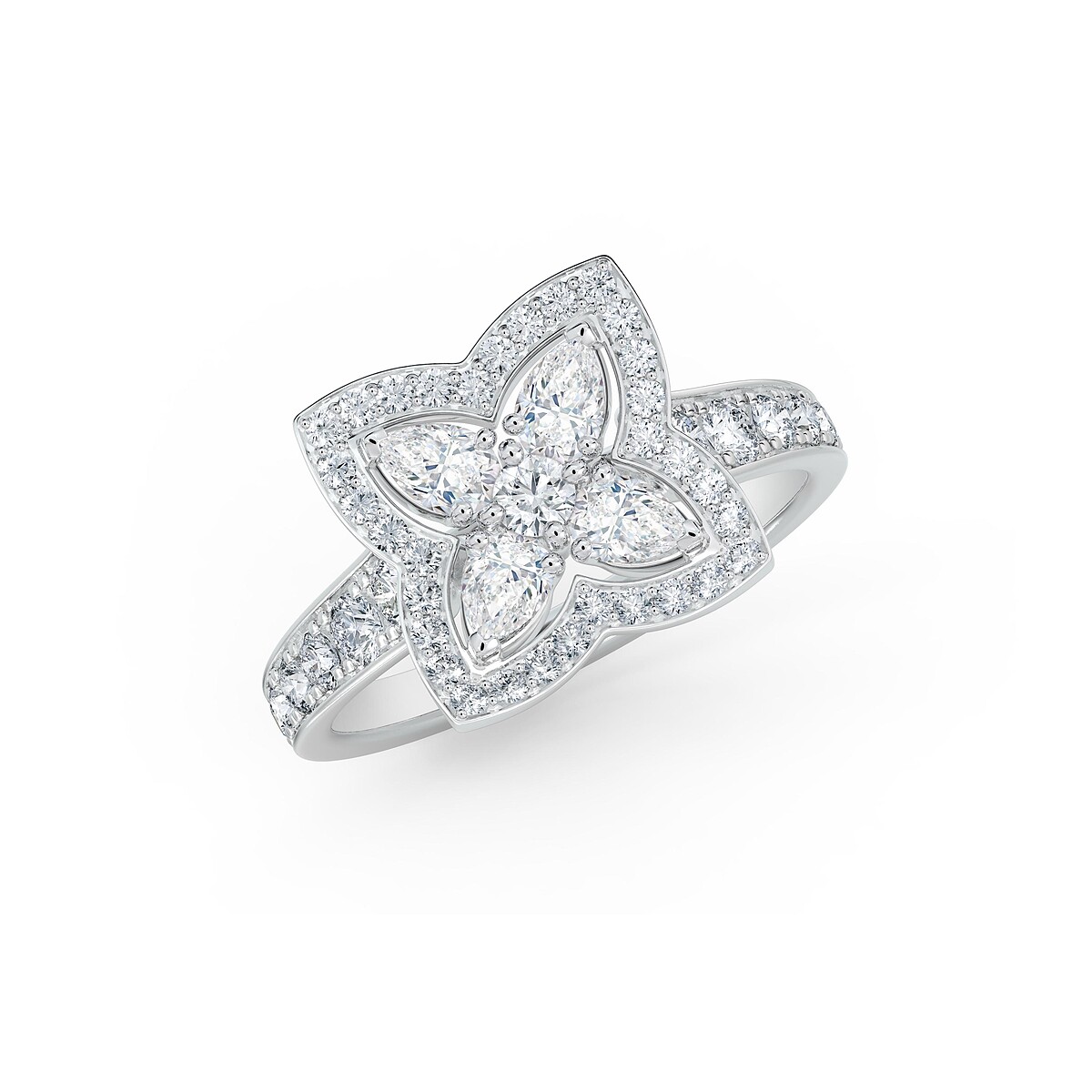 De Beers Enchanted Lotus 18K白金鑽石戒指_NT$ 304,000(圖2)