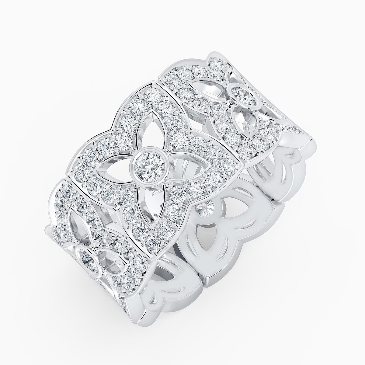 De Beers Enchanted Lotus Bloom 18K白金鑽石戒指_NT$ 356,000