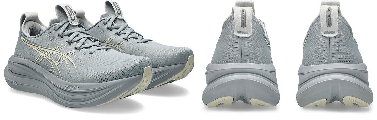 ASICS GEL-NIMBUS 28跑鞋，輕雲灰(一般楦&寬楦)，NT4,980。 