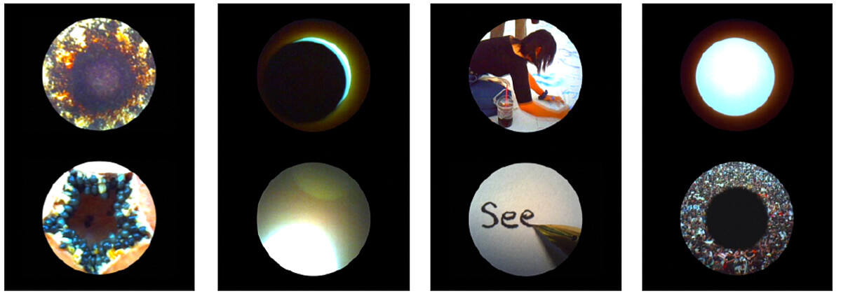 阿比查邦《Seeing Circles》（影格），2020。雙頻道 HD 錄像，圓形螢幕，彩色，無聲。&copy; Apichatpong Weerasethakul