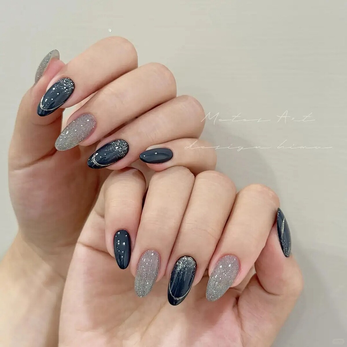 天蠍座美甲範本(Photo/小紅書@x折)。