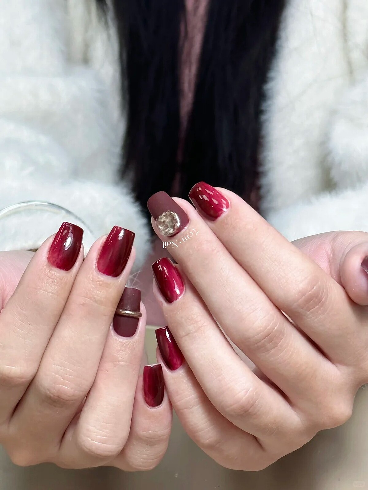 牡羊座美甲範本(Photo/小紅書@7cm^)。