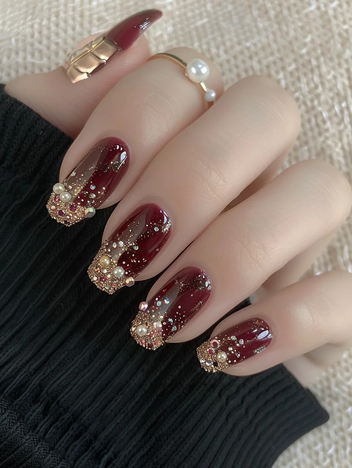 獅子座美甲範本(Photo/小紅書@指尖雾霾)。