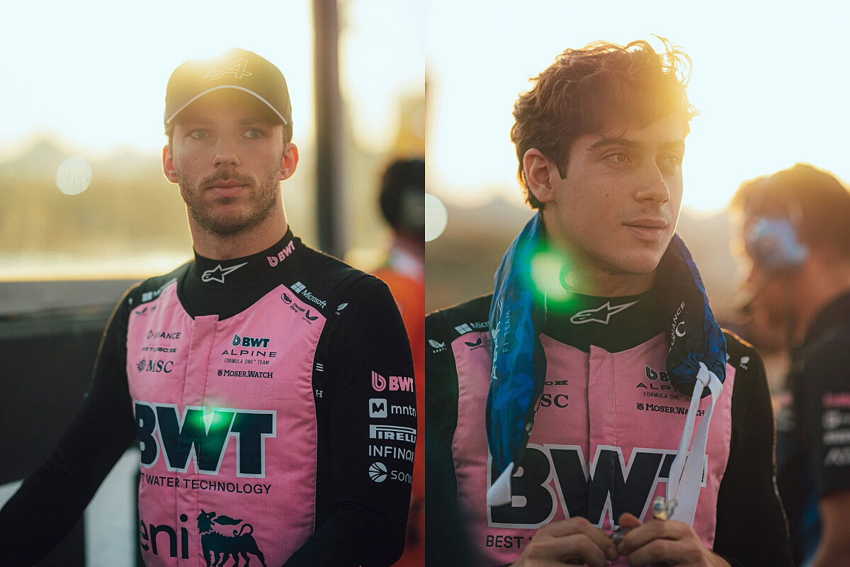Pierre Gasly 與 Franco Colapinto。
