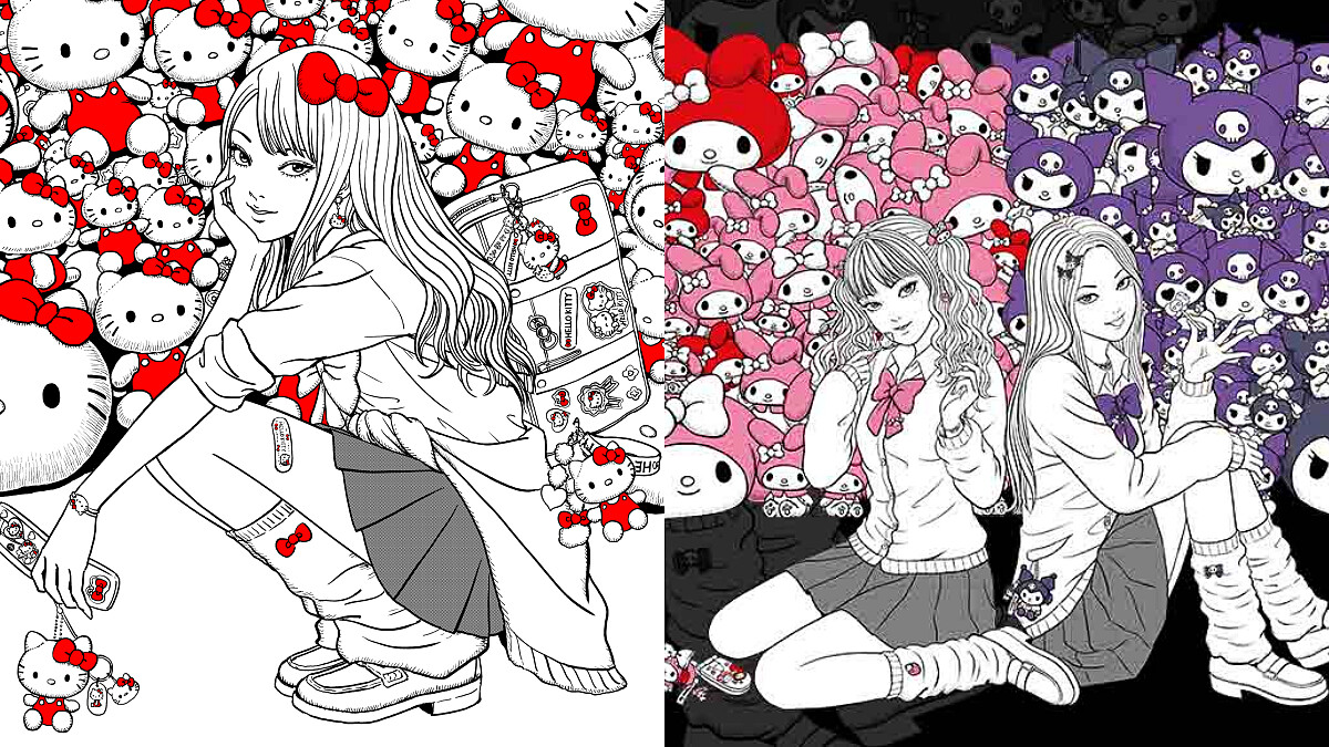 伊藤潤二 X 三麗鷗再次詭譎聯名！必收7大周邊：富江愛心髮夾、透明托特包、長袖襯衫價格一覽