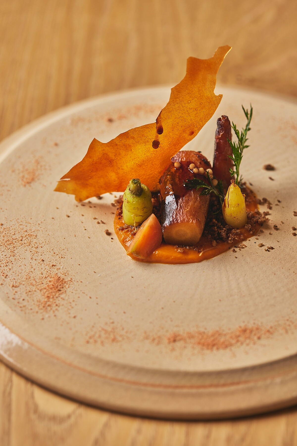 知名菜色「紅蘿蔔的一皿」。