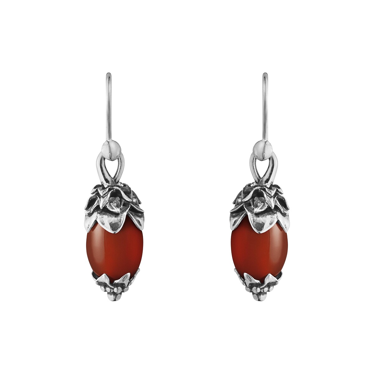 HERITAGE系列_2026年度純銀紅玉髓穿式耳環_建議售價11,500元