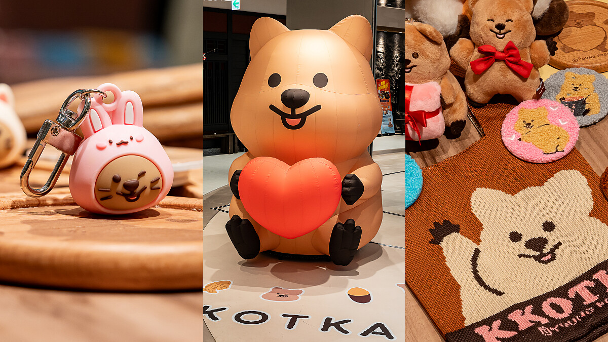 韓國超人氣短尾矮袋鼠《勾卡KKOTKA快閃店》來了！進駐台北Dream Plaza，必買週邊一次看