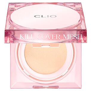 CLIO玫瑰精萃亮采氣墊粉餅。