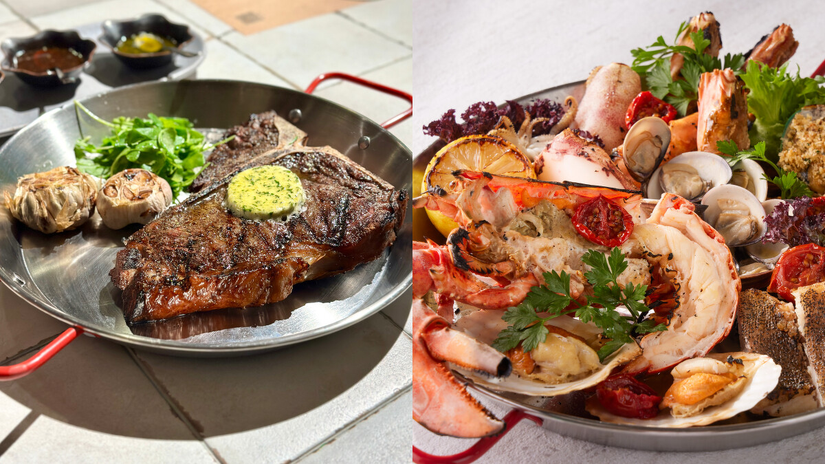 「BeGood紅屋牛排」、「海鮮拼盤佐雷莫拉與阿根廷青醬」
