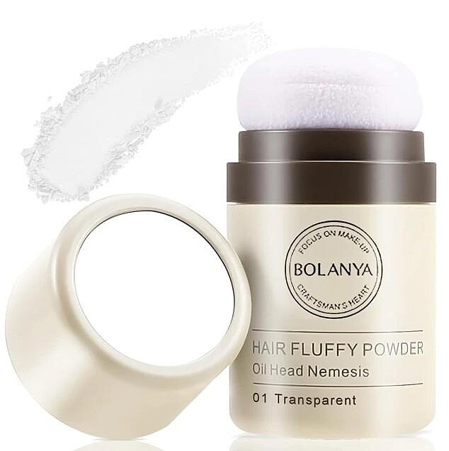 AHOYE 乾洗髮蓬蓬粉 蘑菇頭造型粉撲，輕鬆操作重拾乾爽髮型，12g #透明色-2瓶入，NT650。