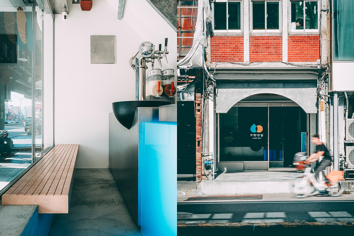 將府城街角的小坪數店面重新詮釋為「氣泡實驗室」。