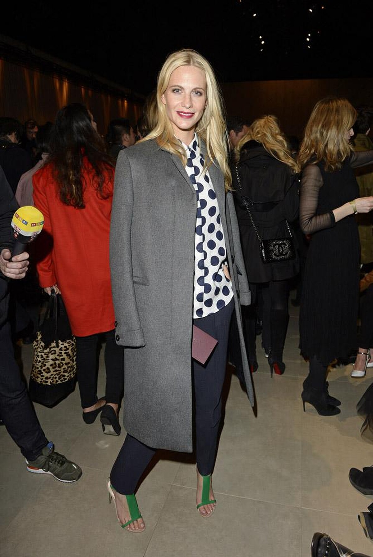 Poppy Delevingne wearing Burberry