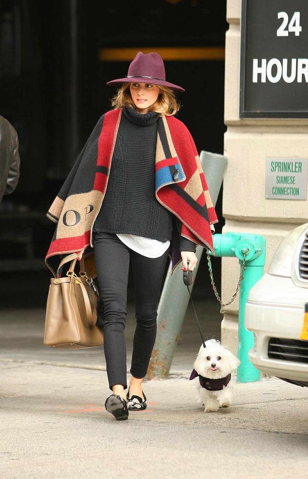 Olivia Palermo wearing Burberry