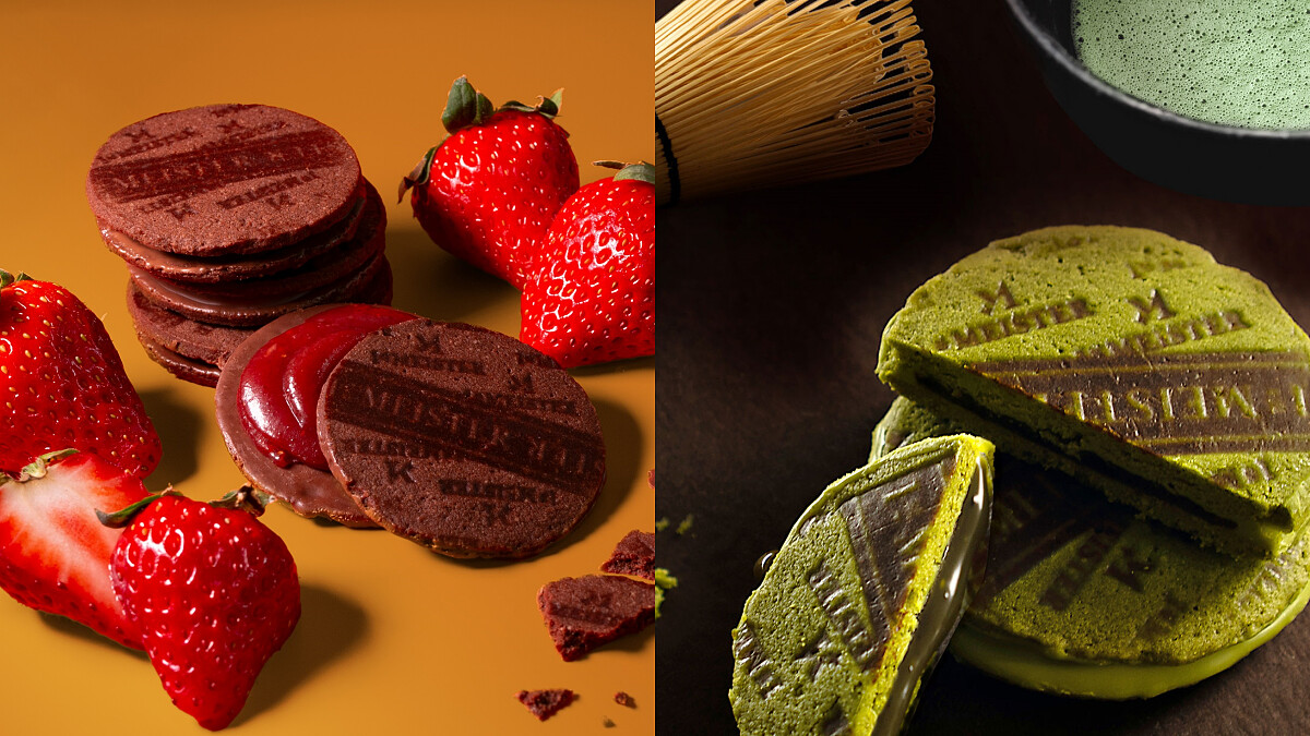 紅帽子1st Meister推出「抹茶夾心餅乾」新口味！人氣草莓焦糖可可華麗回歸