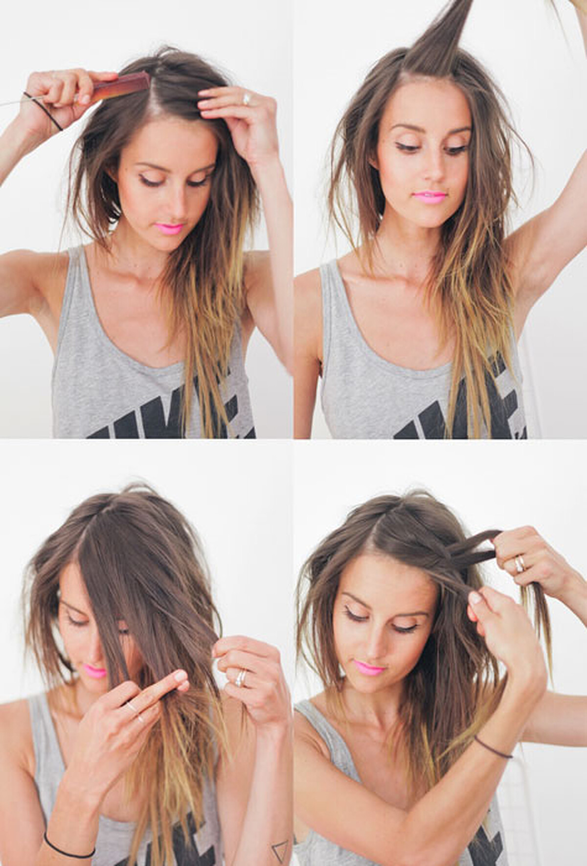 三股編髮型整理步驟