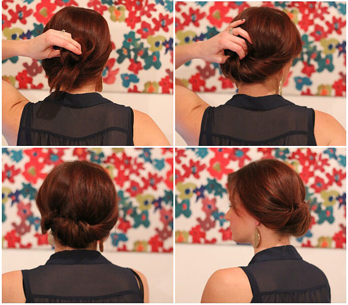 氣質盤髮整理步驟