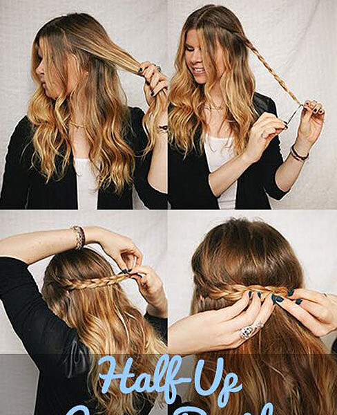 皇冠編髮整理步驟