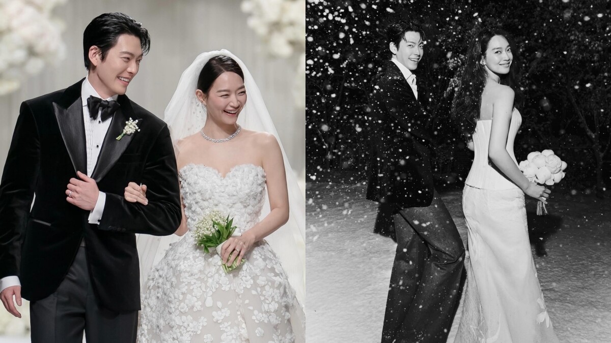 申敏兒、金宇彬完婚！神仙夫妻兩套婚紗品牌公開，閨蜜孔曉振當年也穿它