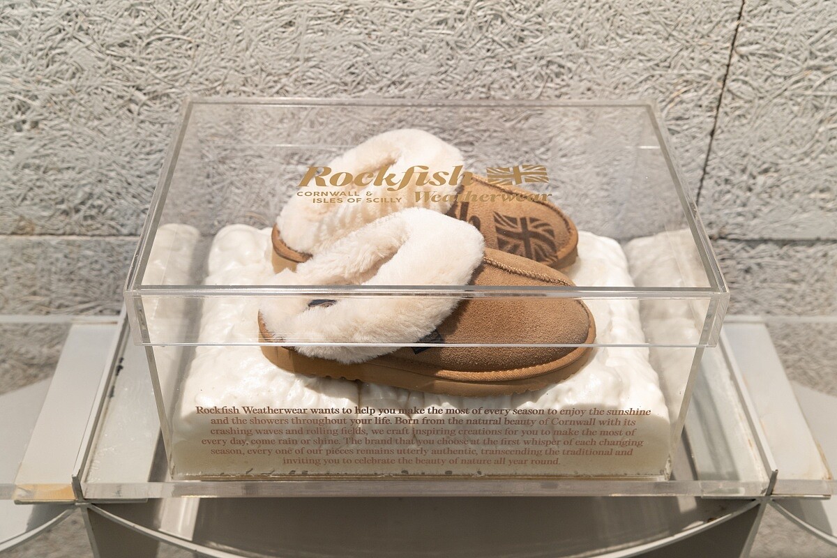 Rockfish Weatherwear 天鵝絨與麂皮的溫柔質地與 GŪLŪ GURU 輕透簡練的色調交疊。