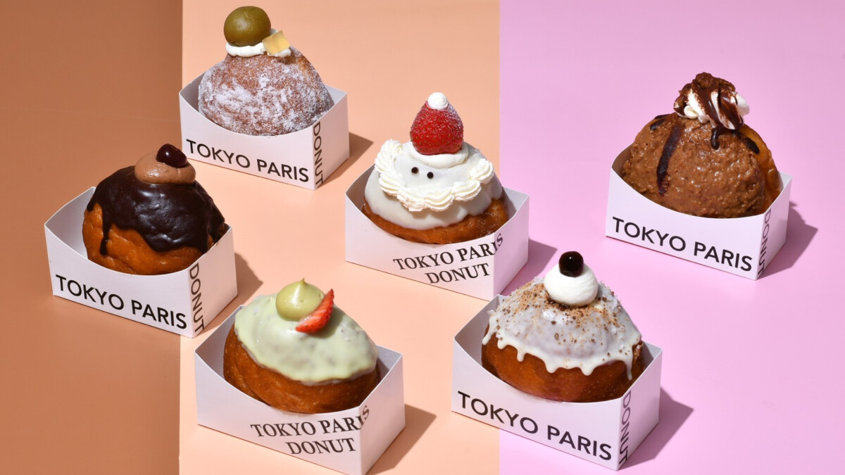 東京巴黎甜點快閃SOGO忠孝！「富士山生泡芙」爆餡開賣，5款新口味生甜甜圈必買
