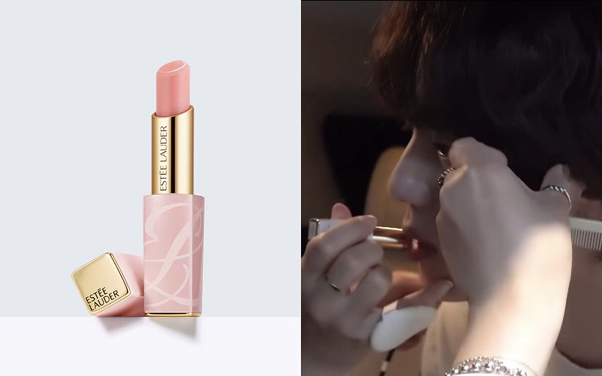 Photo /@bts.bighitofficial、雅詩蘭黛 粉嫩慾望潤色護唇膏 NT1,450