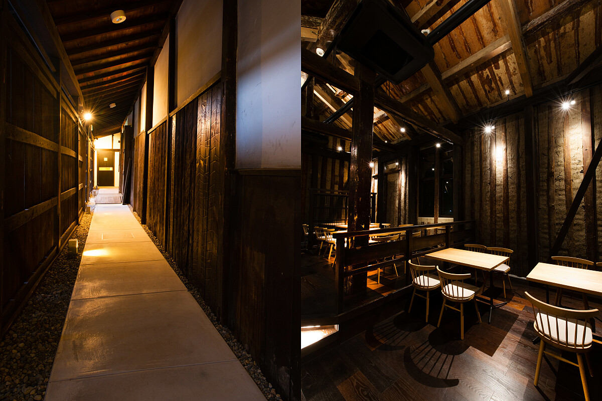 木造結構有著時光的痕跡，成了最美好的裝飾。