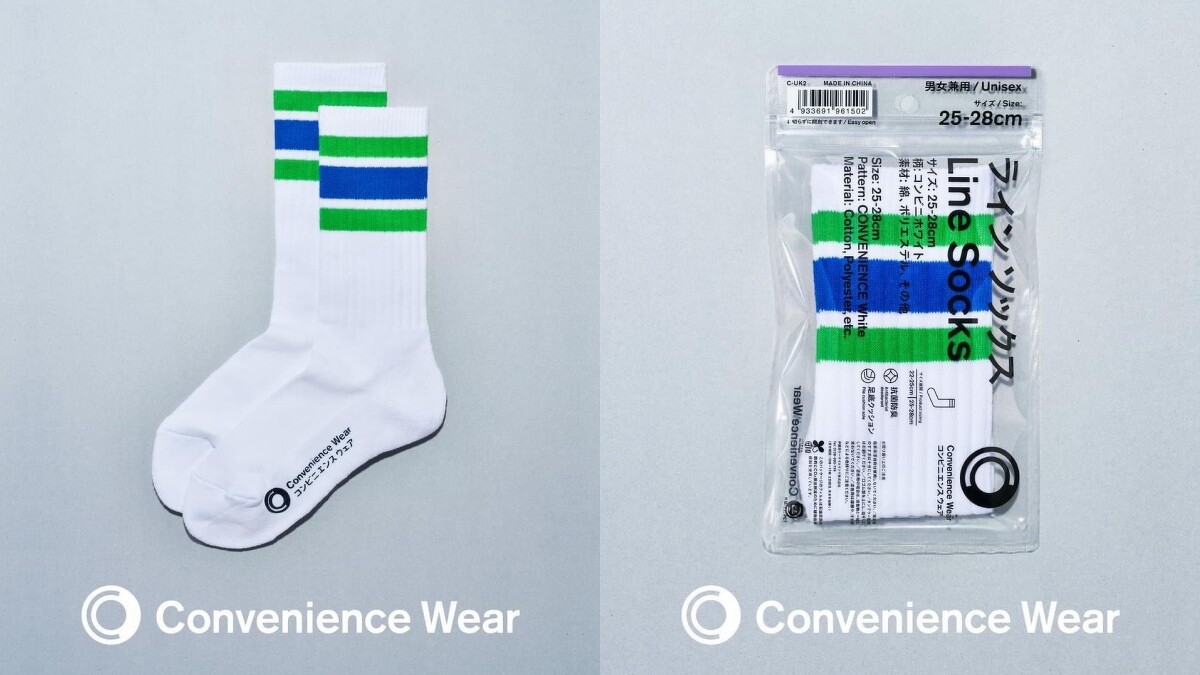 中筒線襪-便利商店白 NT.129