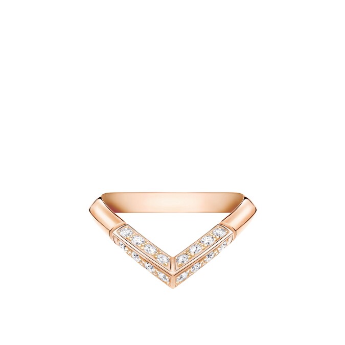 LV Diamonds Pav&eacute; V 戒指 - 配玫瑰K金 NT$ 132,000