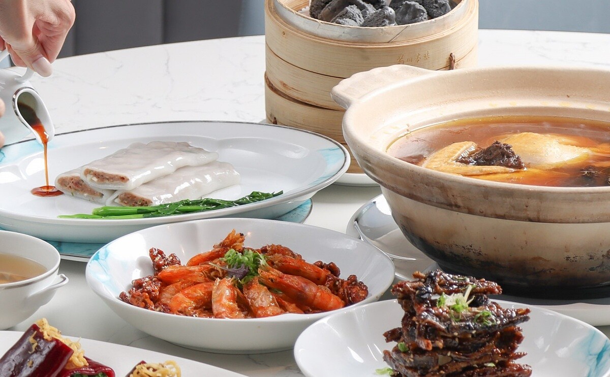 主廚張守誠以傳統中菜為底,重新梳理粵、滬、川系菜式的味型結構。