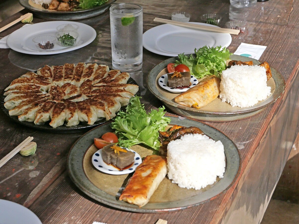 以在地食材製作的餐點，相當豐盛。