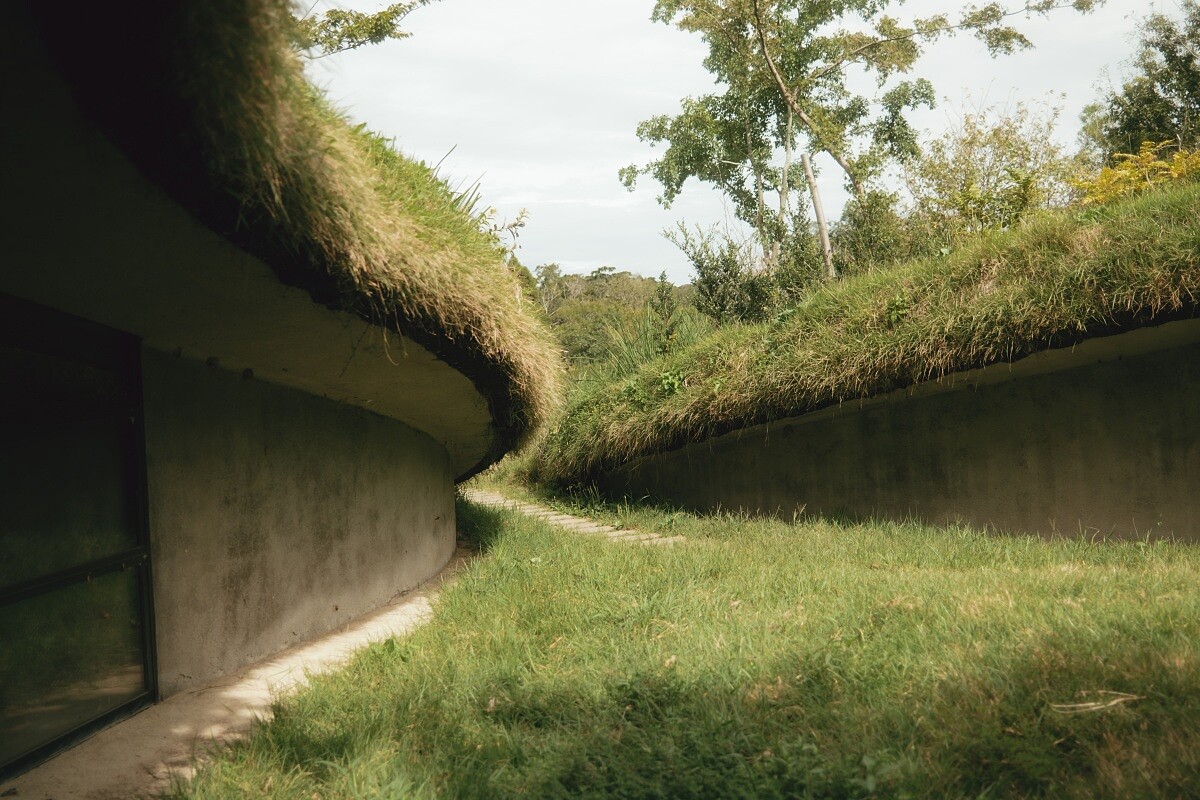 網路爆紅的「地中圖書館 Library in the Earth」。