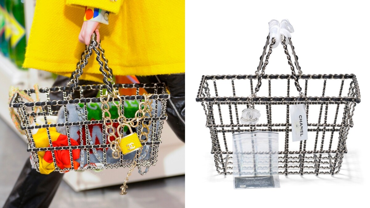 購物籃是 Karl Lagerfeld 擔任香奈兒藝術總監後期的幽默創作之一。