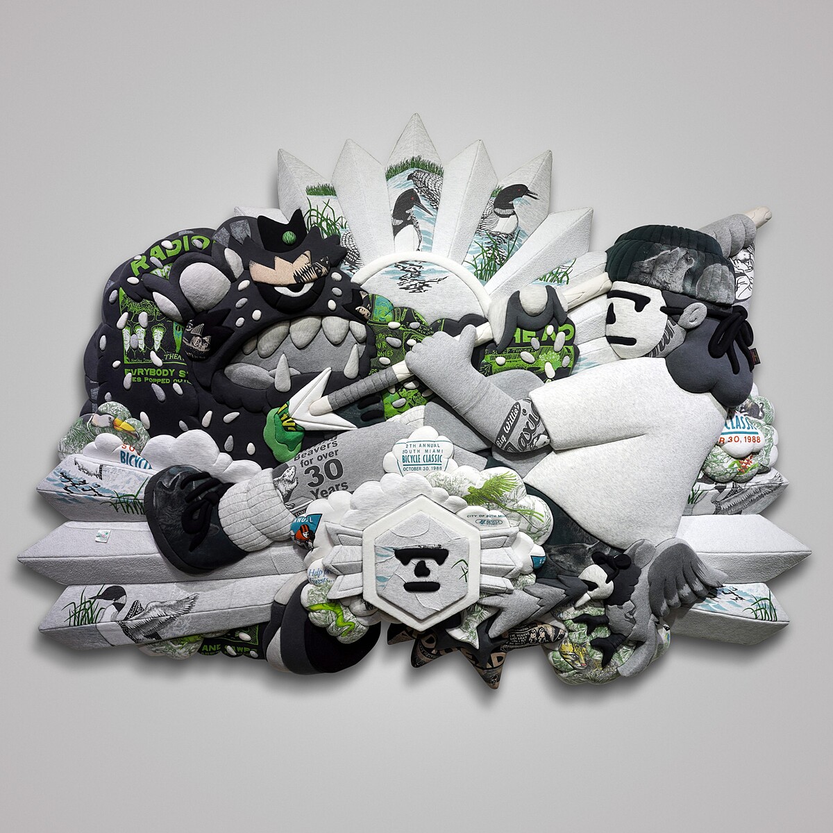 劉正堃_2025_Mask Fam&rsquo;s Odyssey（誠品畫廊提供）