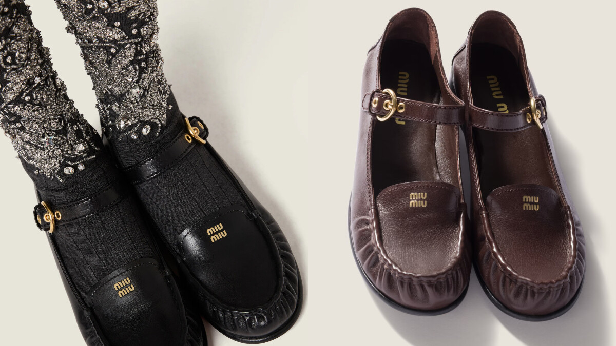 【隱藏美鞋】是樂福鞋還是瑪莉珍？Miu Miu這雙混血新款讓你可以全都要！時髦書卷風社群燒翻了