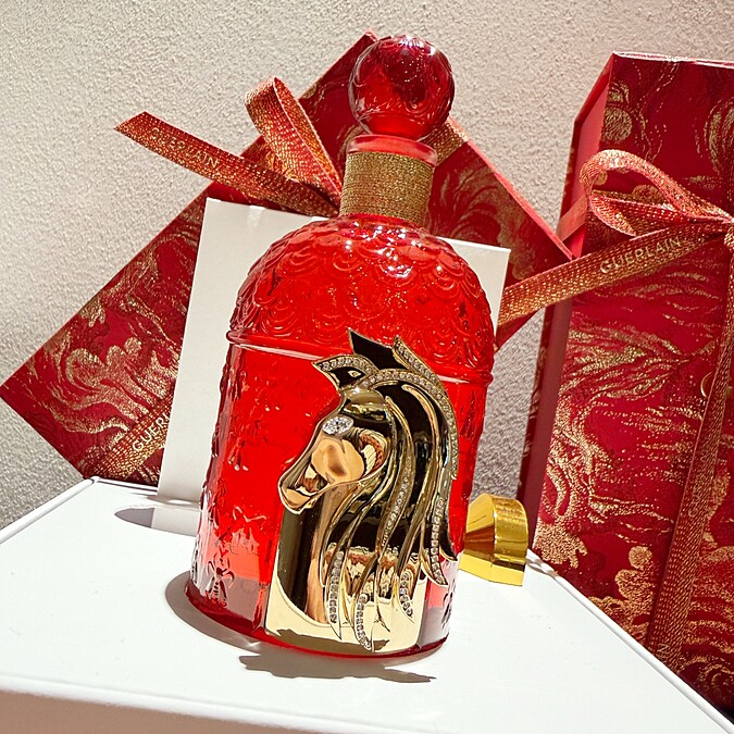 嬌蘭摯紅幸運淡香精奢鑽金馬蜂印瓶125ml+30ml，NT19,500