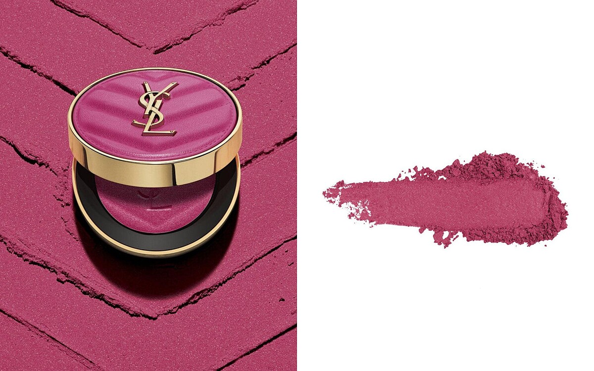 YSL 限量炫耀閃粉系列：恆久完美透膚煙染腮紅#66緋紅星塵，NT2,300