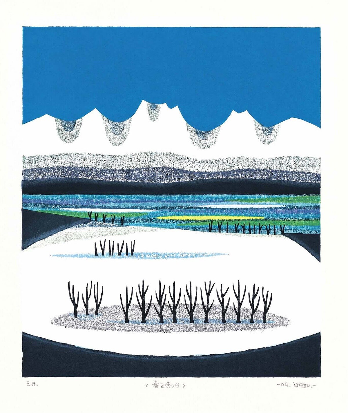 日本版畫家大谷一良的作品。