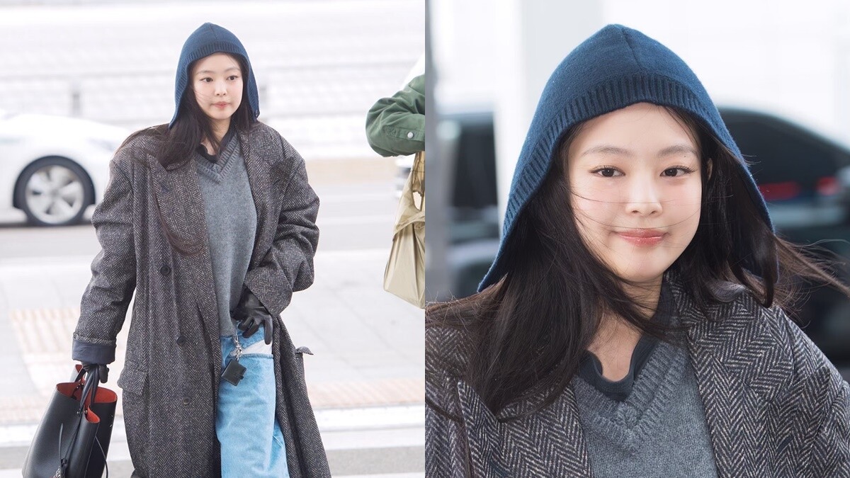 Jennie頭上那片布是什麼？來台機場穿搭全身Maison Margiela，鬆弛感時髦同款全蒐羅