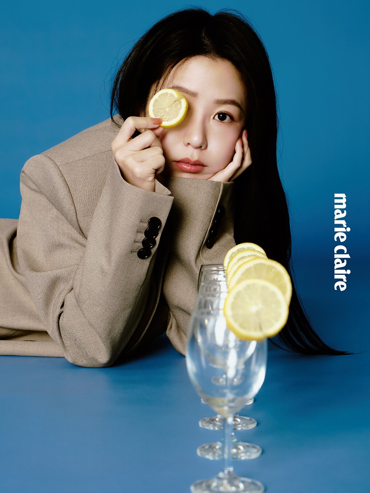 Oversized西裝外套， Gucci。