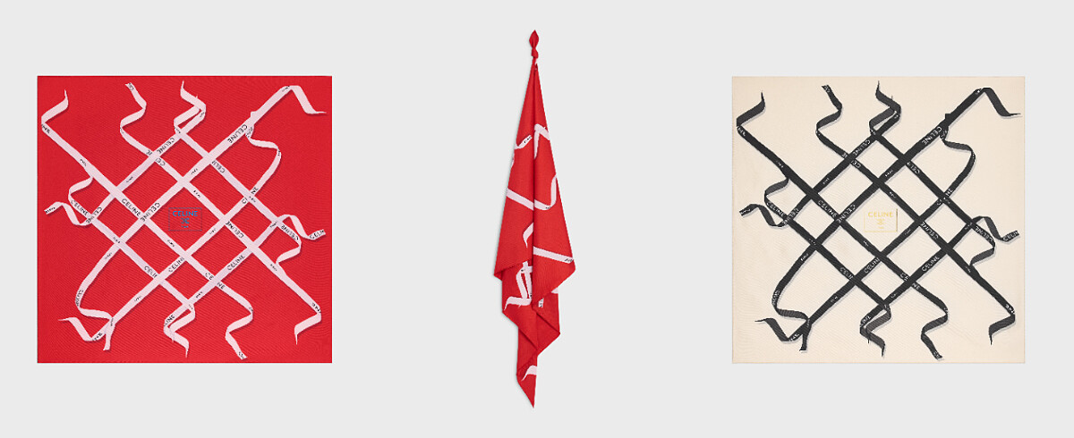 印花桑蠶絲方巾，NT$19,000。