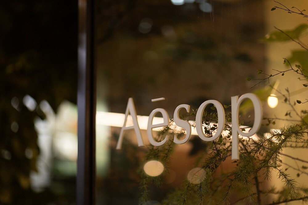 Aesop台中概念店店景。