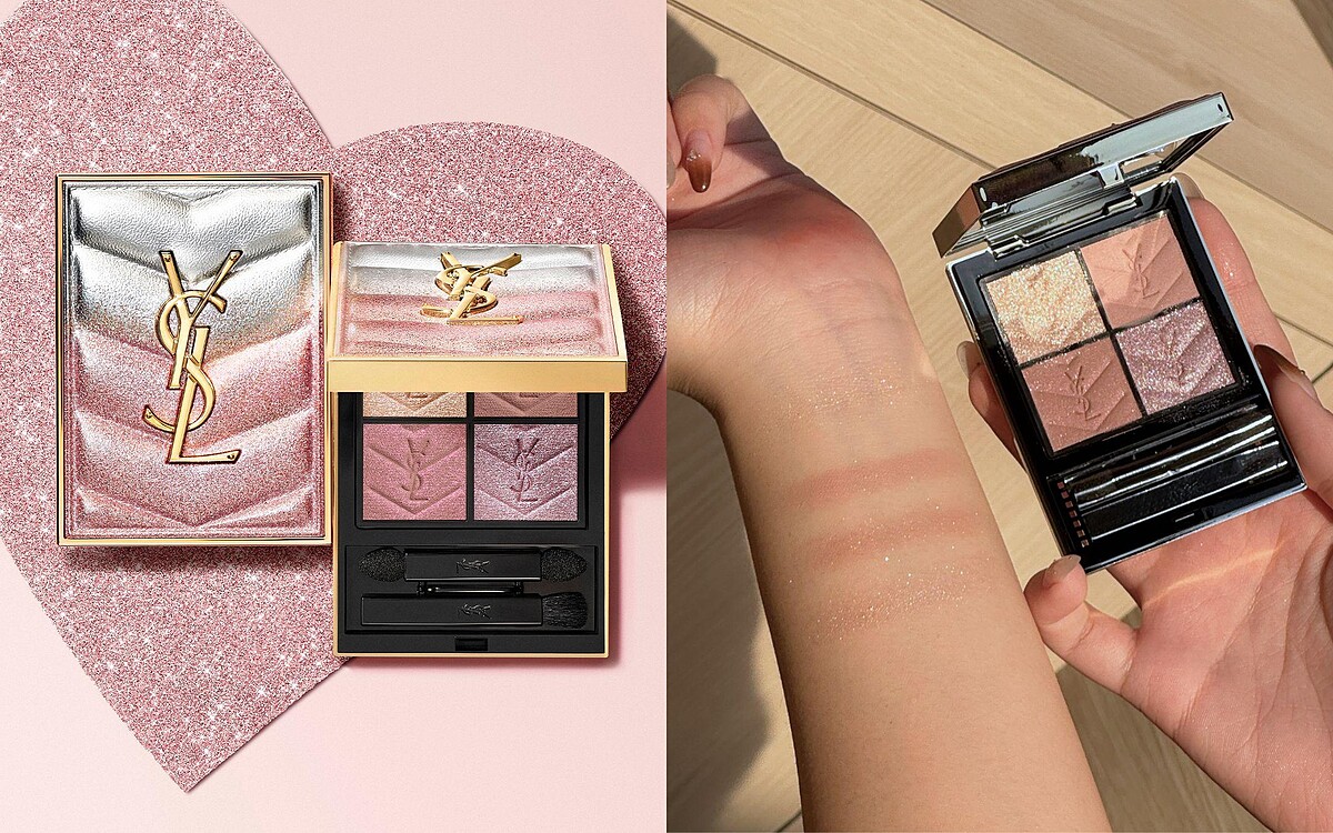 YSL 時尚4色眼影盤 #126 奢耀粉銀 NT 3,100